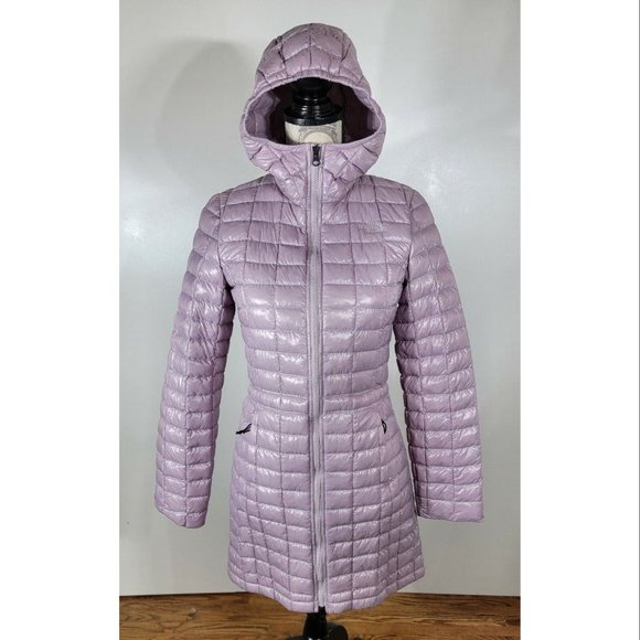 The North Face ThermoBall Eco Full Length Parka, Mauve, Women's Size XS NWOT - Picture 2 of 11